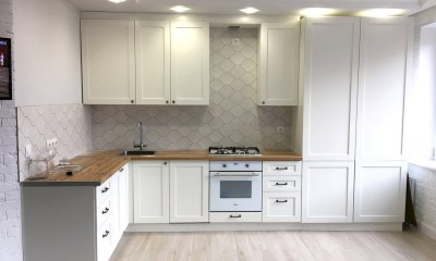 Кухни с фасадами из эмали