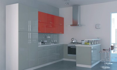 Кухни с фасадами из эмали
