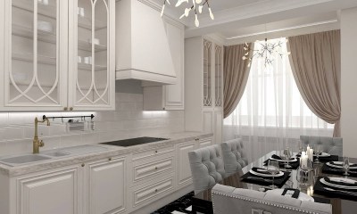 Кухни в стиле неоклассика